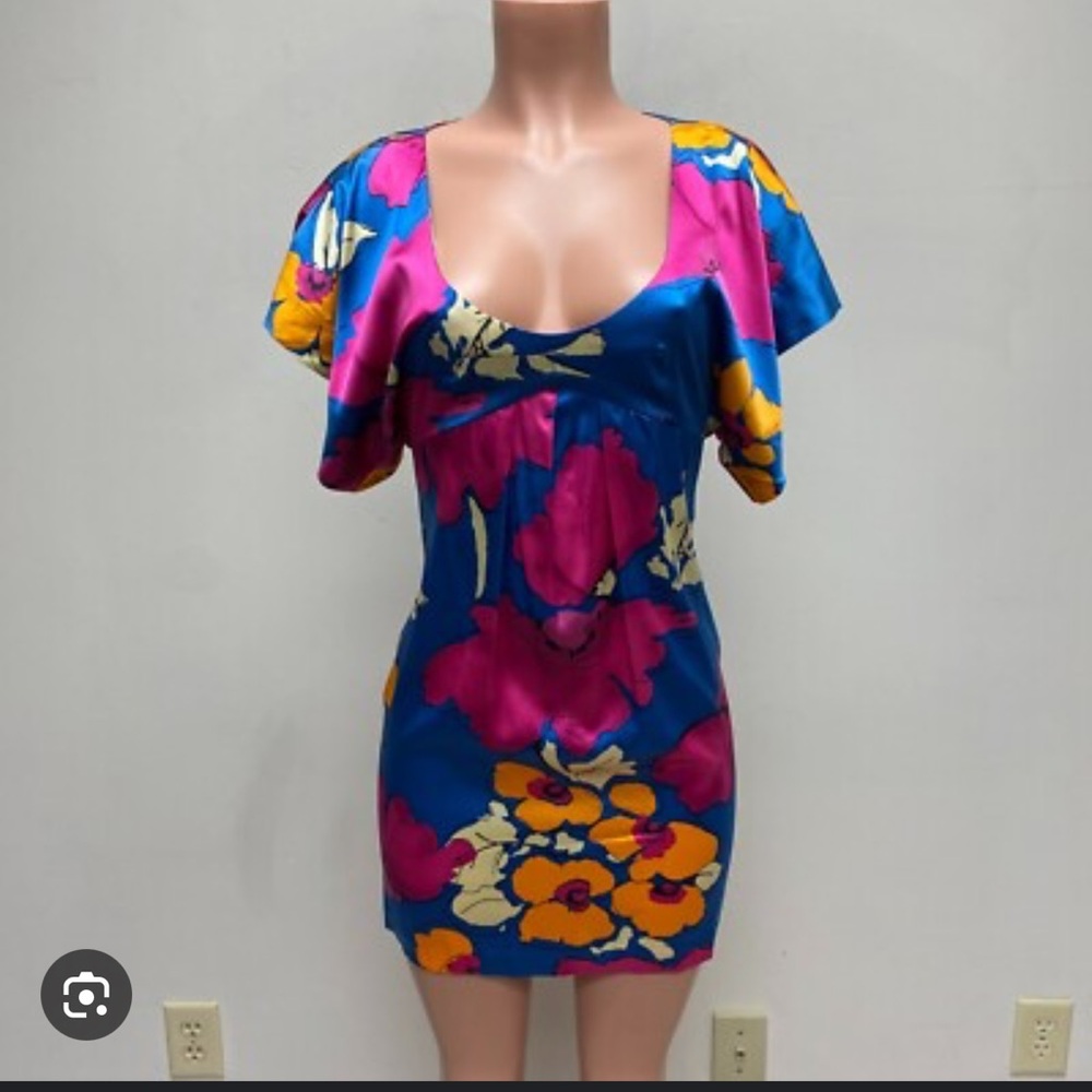 Susana Monaco Silk Kimono Sleeve Dress (Size 6)